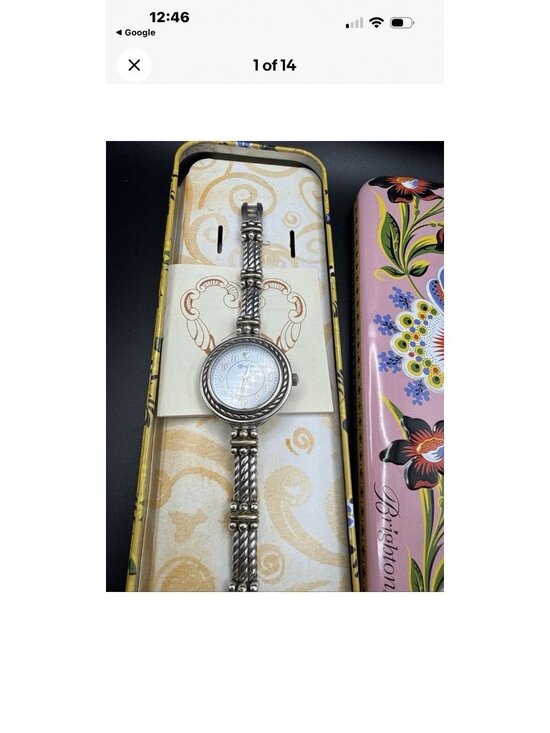 Brighton Mendocino Silver Tone Watch Inner Circumference 6.5” New Battery. main image 5